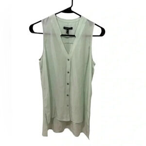 Eileen Fisher Aurora Crepe Silk Blouse Size PP